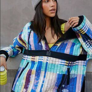 Free People Fast Times Hoodie Fp Movement Pull Over Roomy Jacket M